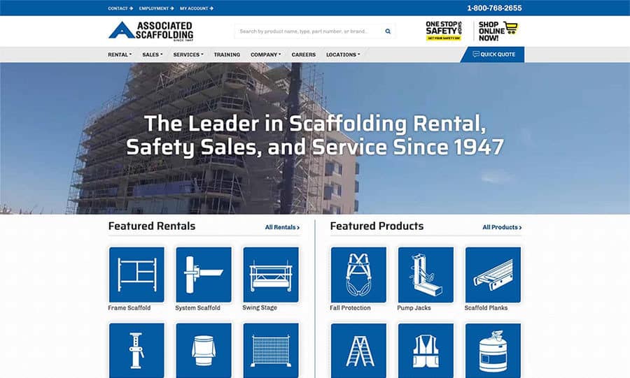 Safety Equipment Company Ecommerce Website Rebuild