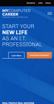 Mobile screenshot of My Computer Career