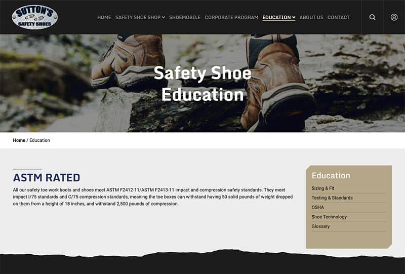 Mobile Friendly Web Design for a Retail Shoe Business