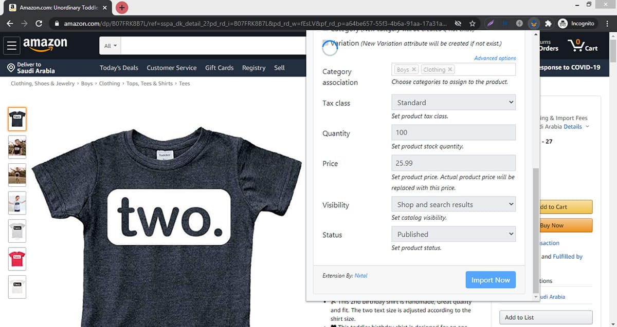 TheeCommerce Amazon WooCommerce Integration - Product Importer