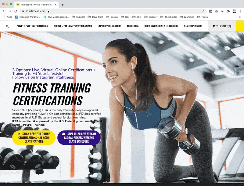 WooCommerce Website for Fitness Industry Client
