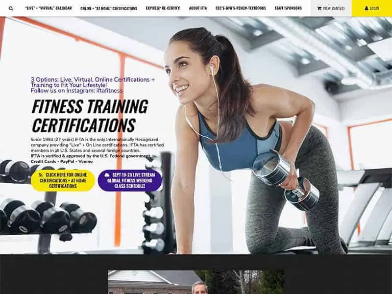 Improvements to a Fitness Industry Website
