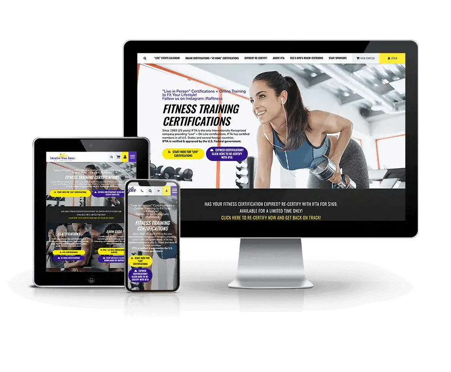 Responsive WordPress Fitness Website