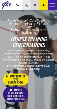 Mobile screenshot of IFTA
