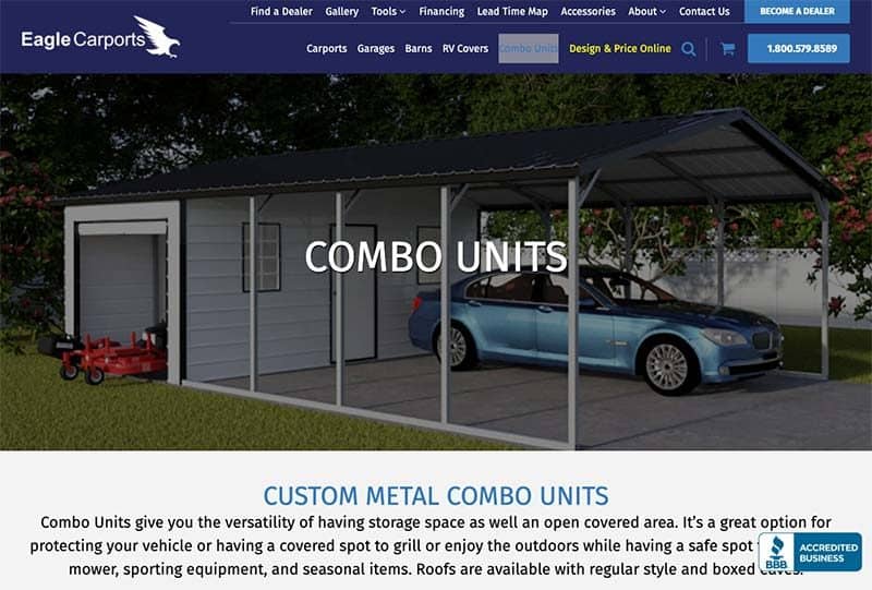 Custom Web Design for a Metal Building Manufacturer