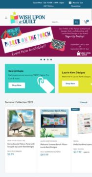 Mobile screenshot of Ecommerce for a Retail Craft Business