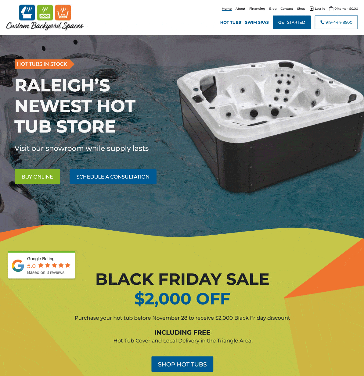 Custom Animation for Retail Hot Tub Business